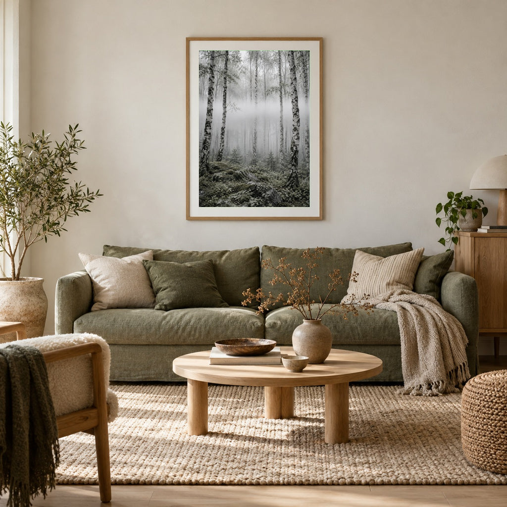 Fog Layer – Gerahmter skandinavischer Kunstdruck