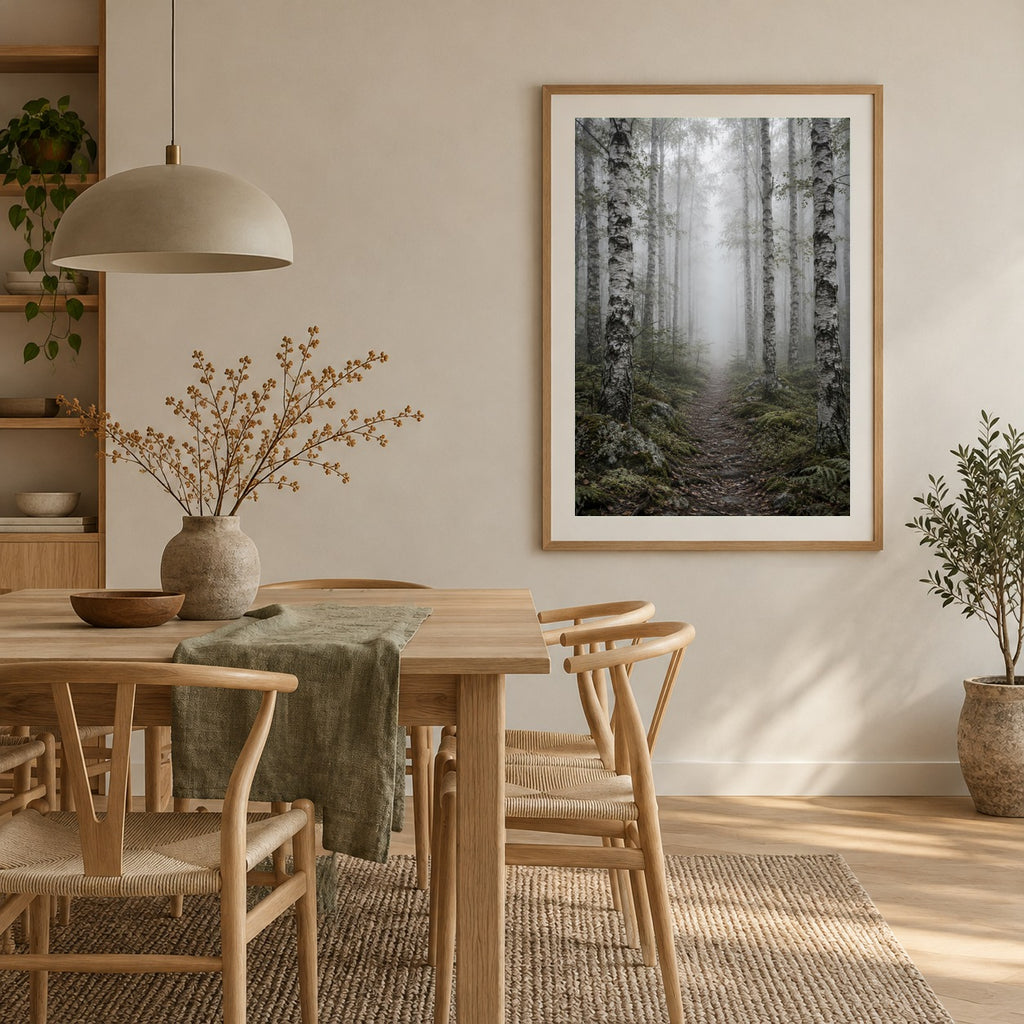 Morning Path – Framed Scandinavian Wall Art Print