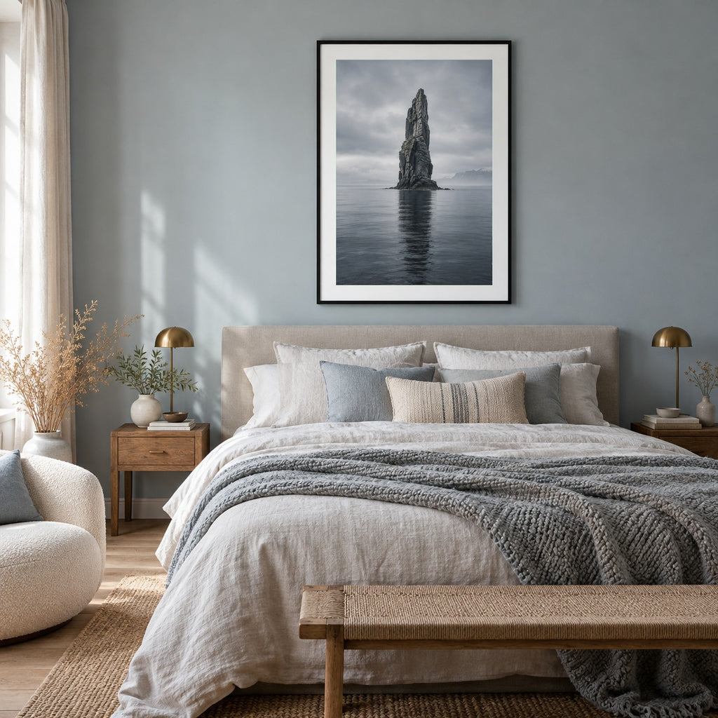 Rock Stack – Framed Scandinavian Wall Art Print