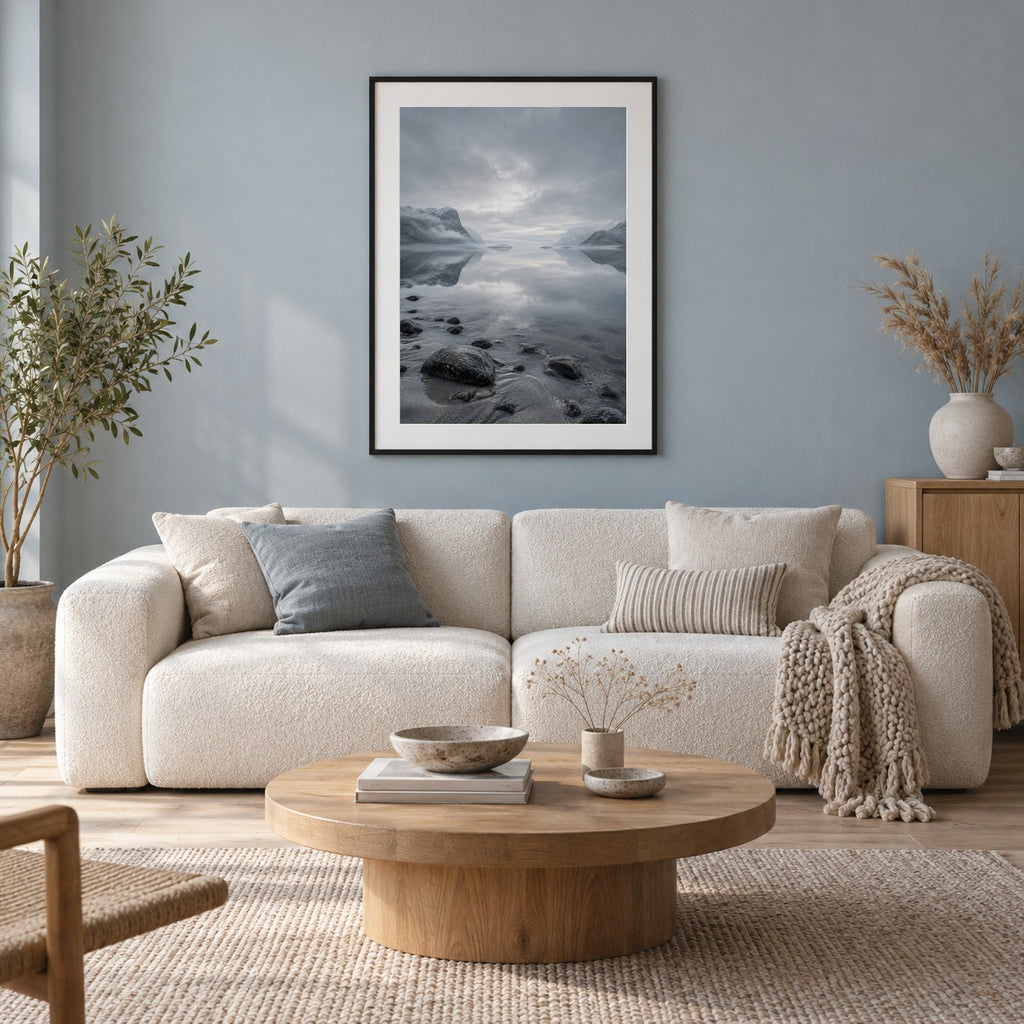Silent Bay – Framed Scandinavian Wall Art Print