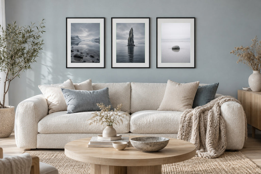 Rock Stack – Framed Scandinavian Wall Art Print