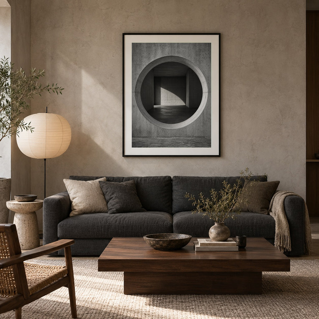 Circle Form – Framed Scandinavian Wall Art Print