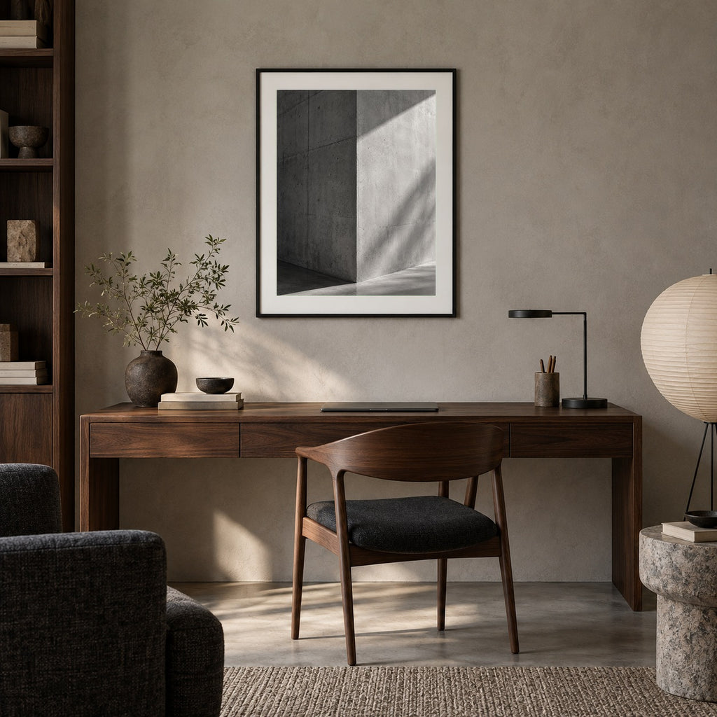 Corner Light – Gerahmter skandinavischer Wandkunstdruck