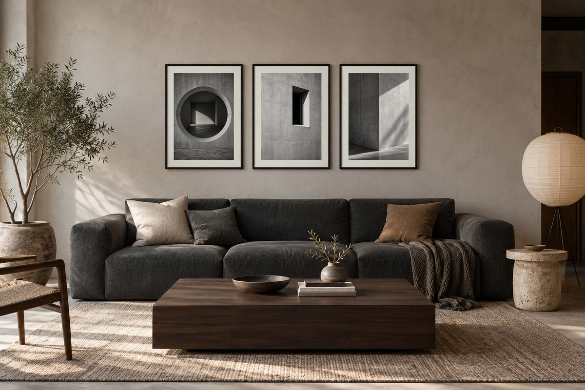 Corner Light – Gerahmter skandinavischer Wandkunstdruck
